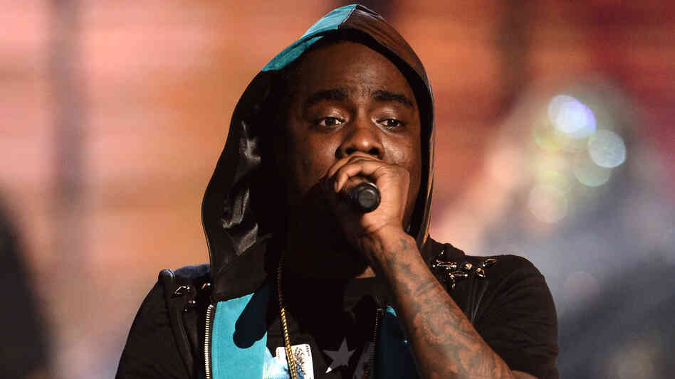 Wale performs during the 2012 BET Awards in Los Angeles.