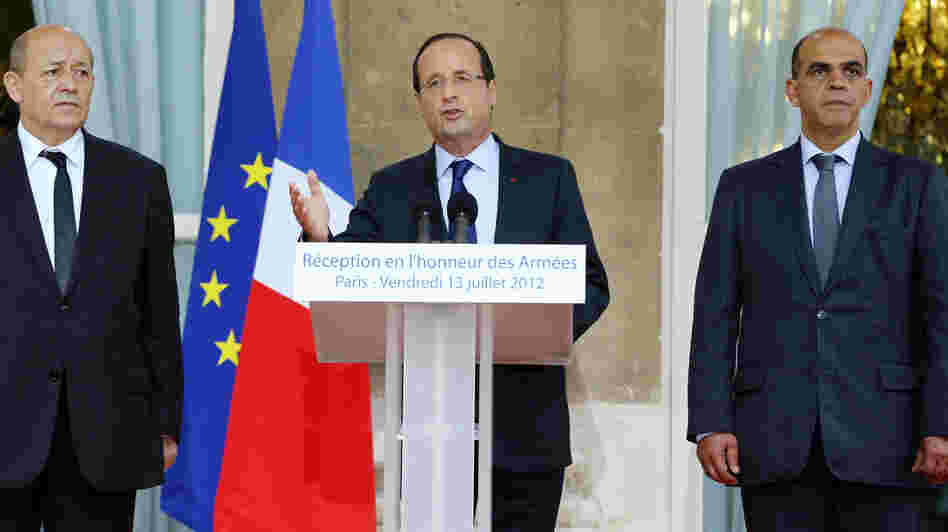 To combat France's debt, President Francois Hollande, seen here on Friday, has proposed a 75 percent tax rate on those who earn more than 1 million euros a year. To combat France's debt, President Francois Hollande, seen here on Friday, has proposed a 75 percent tax rate on those who earn more than 1 million euros a year.