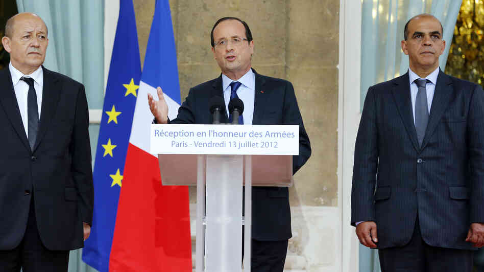 To combat France's debt, President Francois Hollande, seen here on Friday, has proposed a 75 percent tax rate on those who earn more than 1 million euros a year. To combat France's debt, President Francois Hollande, seen here on Friday, has proposed a 75 percent tax rate on those who earn more than 1 million euros a year.