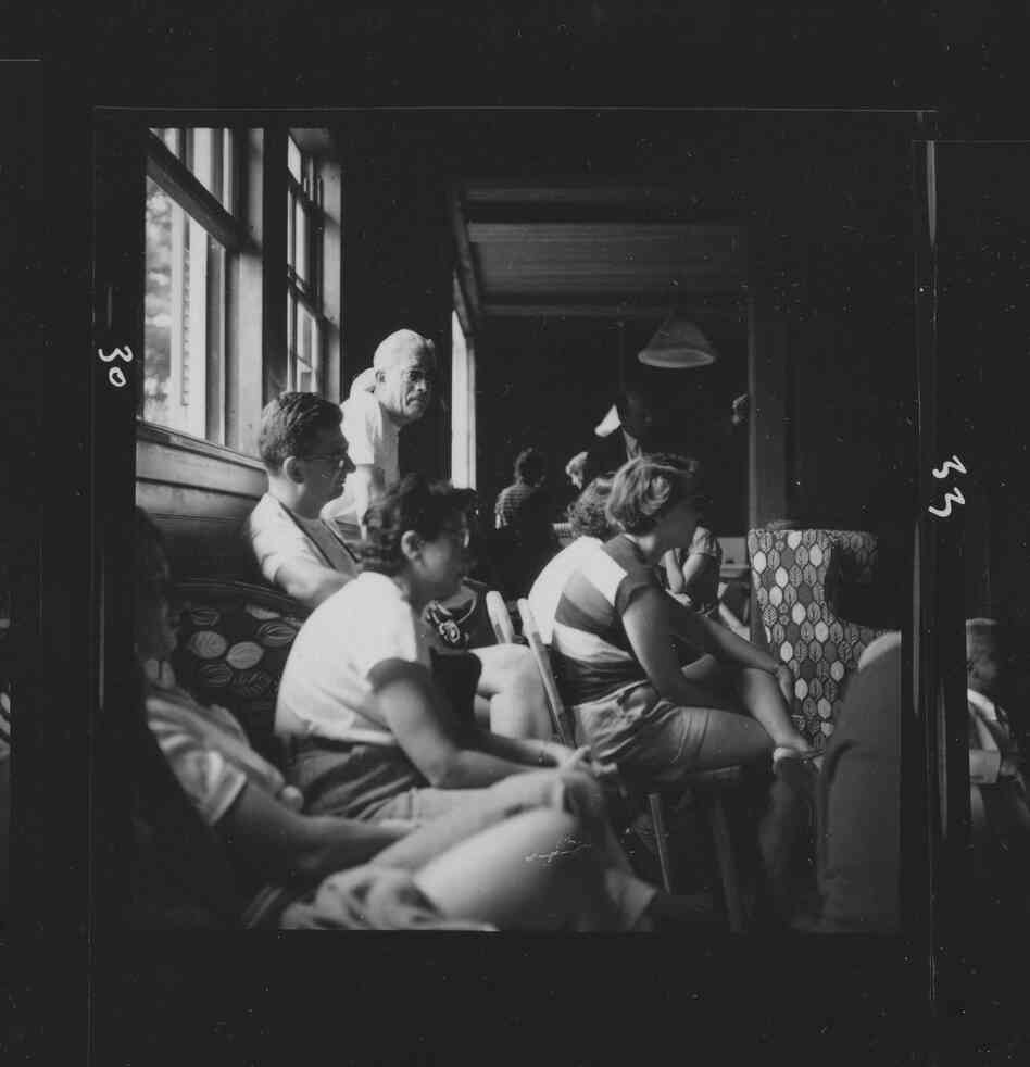  The audience at the Music Inn