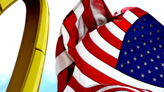 McDonald's and the American flag — ruling the London Olympics? (Flickr.com)