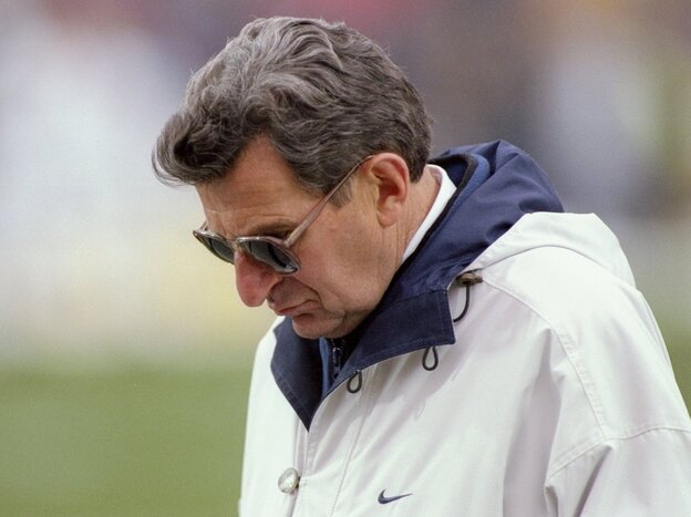 Penn State football coach Joe Paterno in 1997.