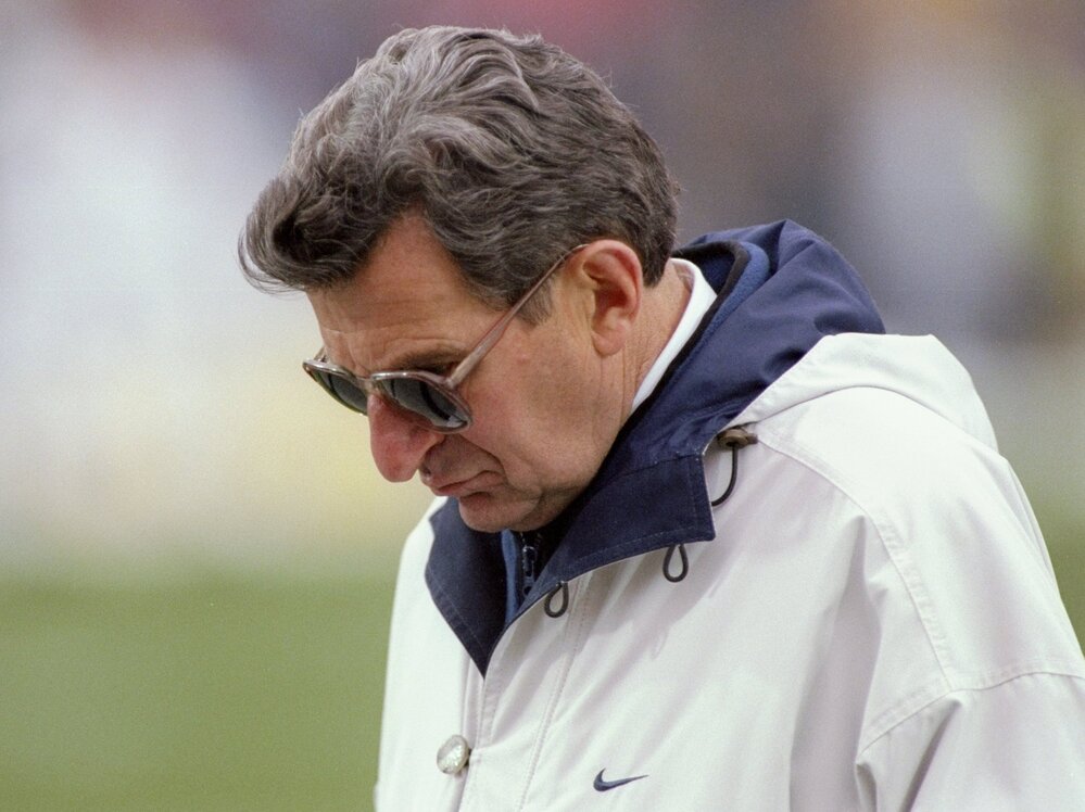 Penn State football coach Joe Paterno in 1997.