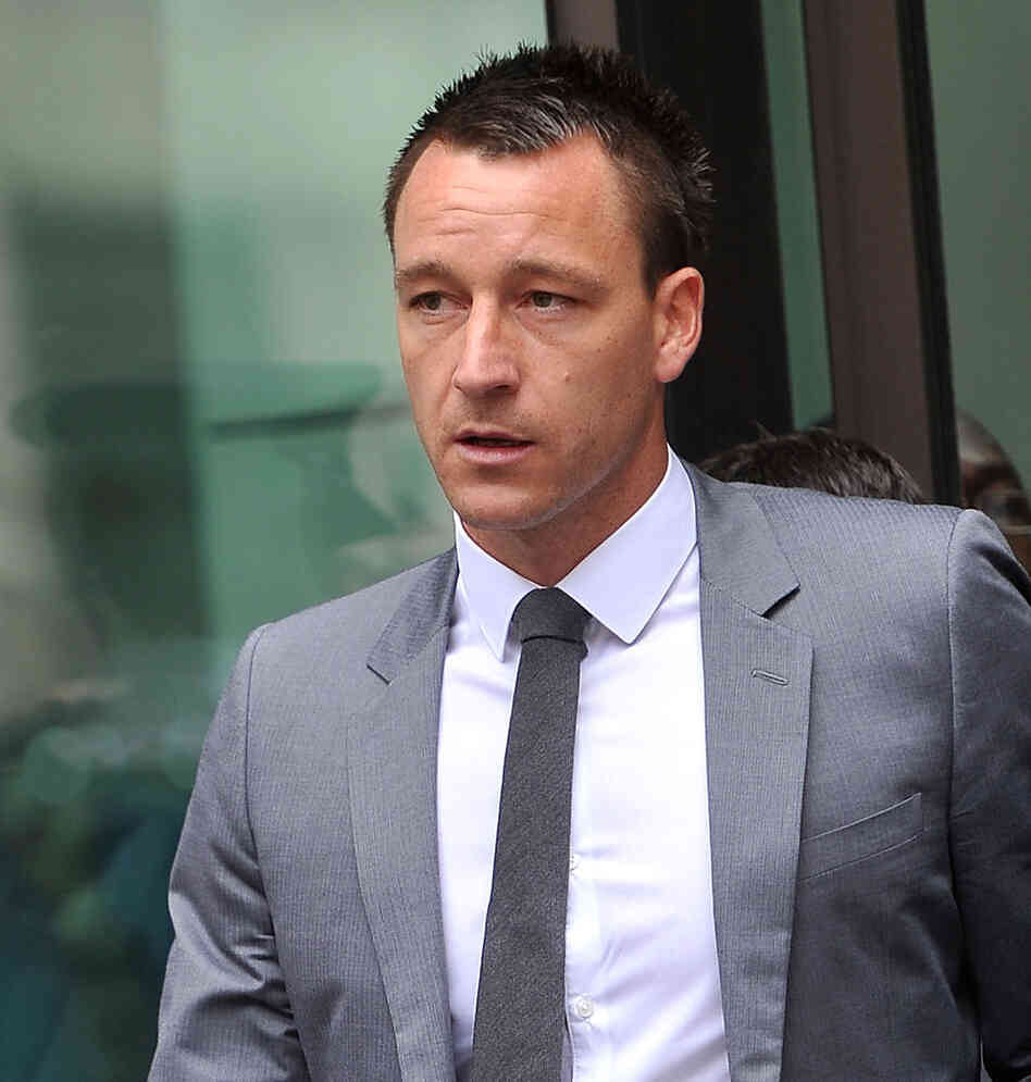 John Terry as he left court today in London.