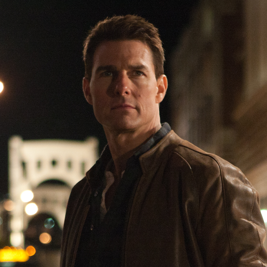 Tom Cruise as the title character in the upcoming film, Jack Reacher, based on the character created by Lee Child.