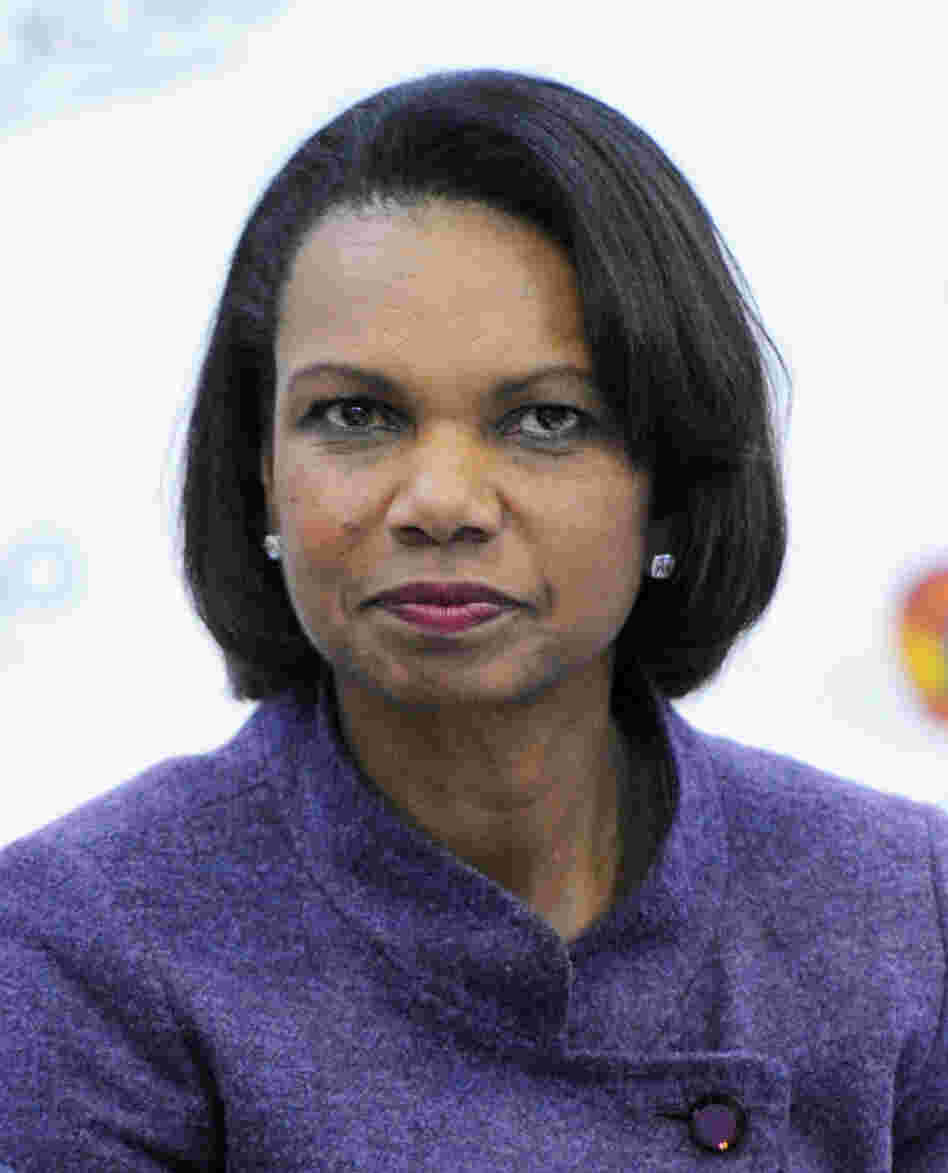 Condoleezza Rice, shown here visiting a school in Moscow in 2011, is the latest rumored choice for Mitt Romney's running mate. Condoleezza Rice, shown here visiting a school in Moscow in 2011, is the latest rumored choice for Mitt Romney's running mate.