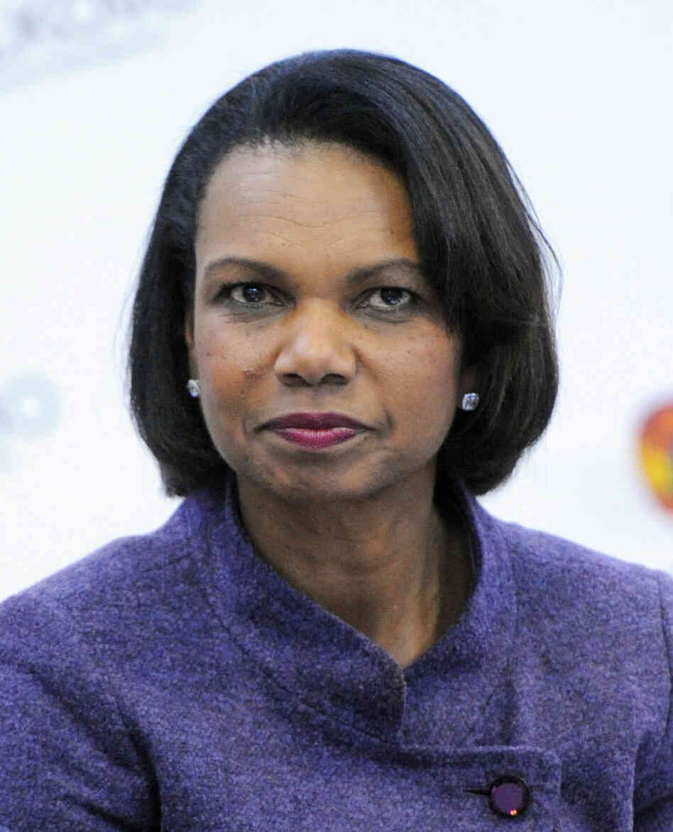 Condoleezza Rice, shown here visiting a school in Moscow in 2011, is the latest rumored choice for Mitt Romney's running mate. Condoleezza Rice, shown here visiting a school in Moscow in 2011, is the latest rumored choice for Mitt Romney's running mate.