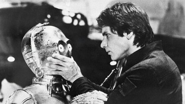 Actor Harrison Ford as Han Solo in Star Wars Episode V: The Empire Strikes Back. (AP)