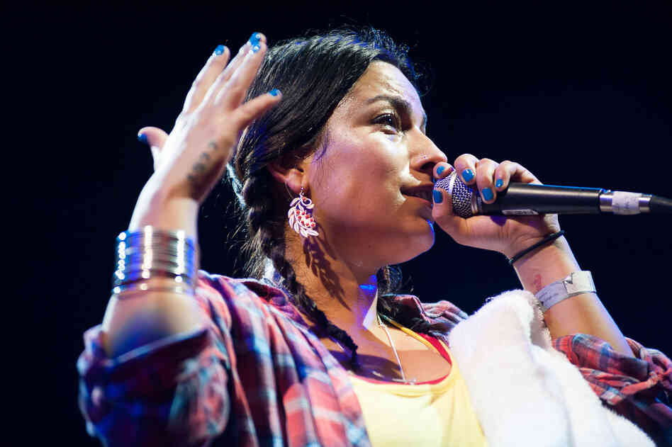 Tijoux is a lyrical machine gun, delivering verses rapidly and never missing her target. She raps about personal tales of growing up as a Chilean exile, among other topics both universal and political.
