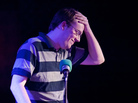 An Ask Me Another contestant is left scratching his head as our puzzle masters weave a tangled web of clues.