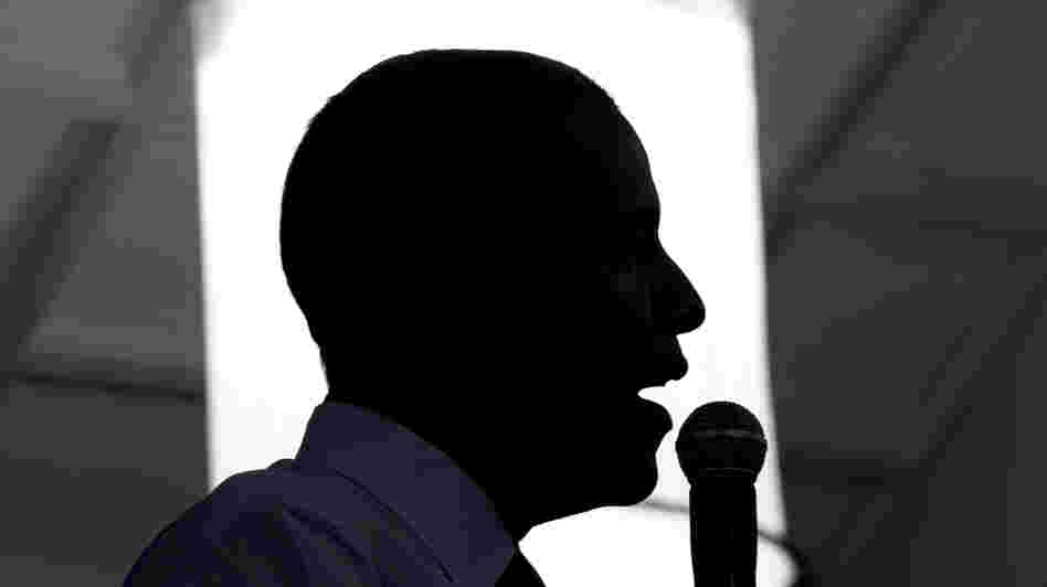 President Obama rips into his all-but-certain GOP foe, Mitt Romney, during a stop Monday at the Cincinnati Music Hall. Obama said Romney's tax plans would create 800,000 jobs — overseas.