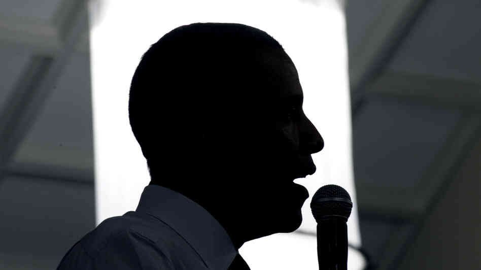 President Obama rips into his all-but-certain GOP foe, Mitt Romney, during a stop Monday at the Cincinnati Music Hall. Obama said Romney's tax plans would create 800,000 jobs — overseas.