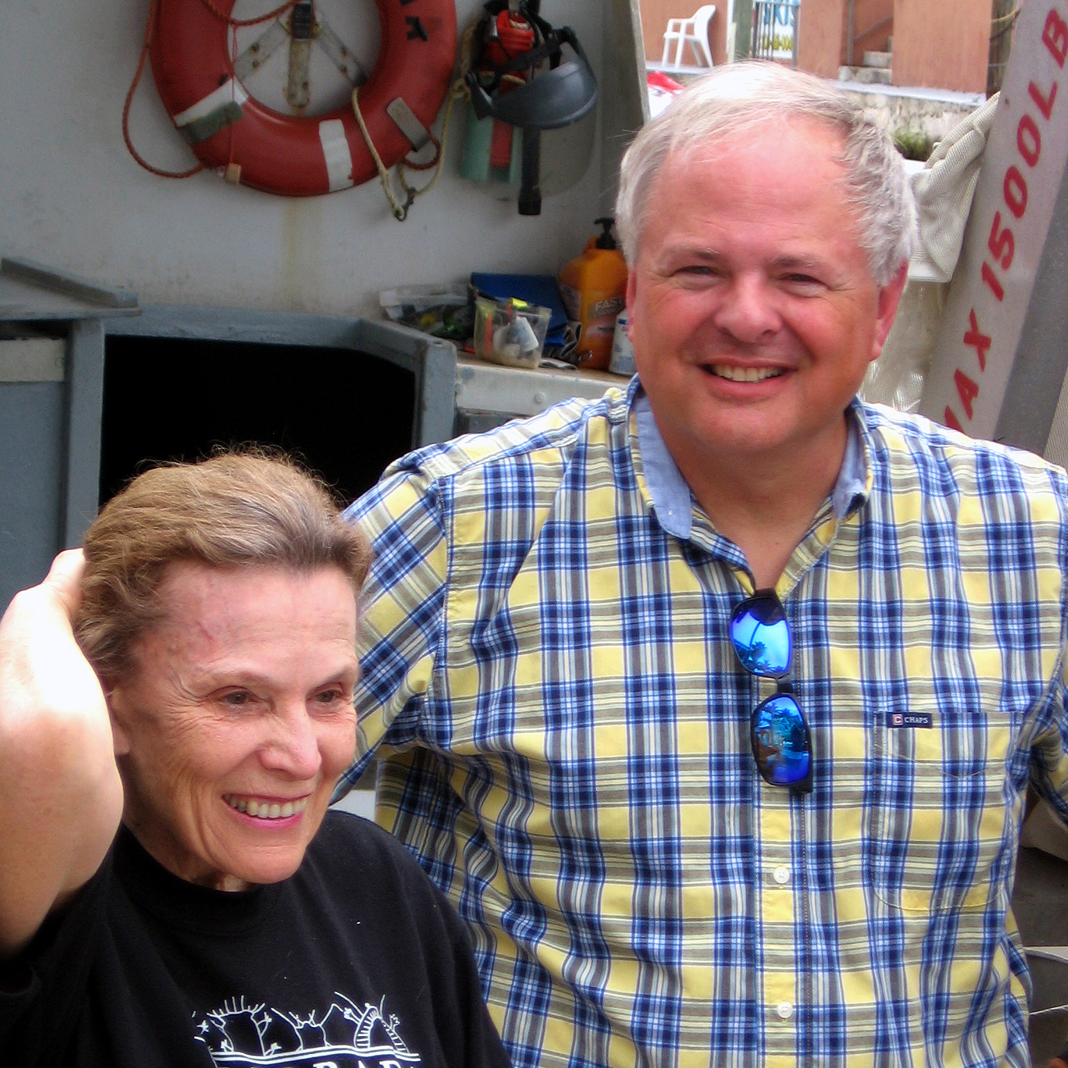 Researchers Sylvia Earle (left) and Mark Patterson are trying to raise funds to save the Aquarius Reef Base. (Image credit: NPR)