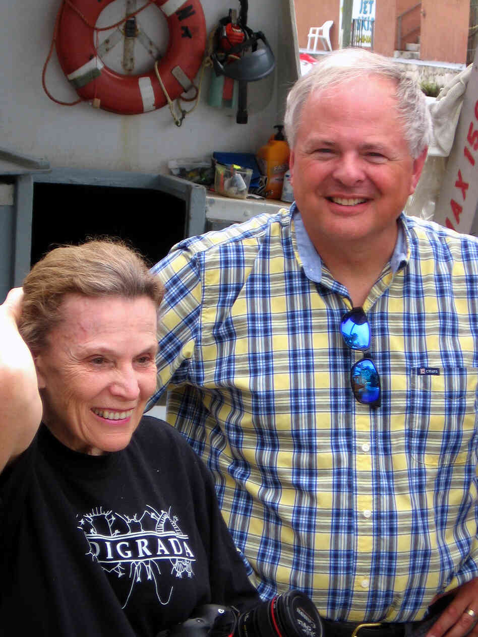 Researchers Sylvia Earle (left) and Mark Patterson are trying to raise funds to save the Aquarius Reef Base.