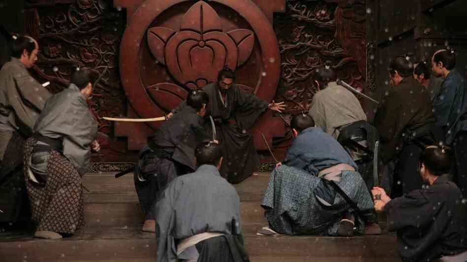 Hara-Kiri: Death of a Samurai is set in an era in which some underemployed warriors would bluff their willingness to commit ritual suicide, hoping for money or employment from wealthy families who didn't want to deal with the mess. Hanshiro's (Ebizo Ichikawa) own bluff in the film, however, goes deeper. Hara-Kiri: Death of a Samurai is set in an era in which some underemployed warriors would bluff their willingness to commit ritual suicide, hoping for money or employment from wealthy families who didn't want to deal with the mess. Hanshiro's (Ebizo Ichikawa) own bluff in the film, however, goes deeper.