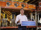 Republican presidential candidate Mitt Romney speaks about job numbers July 6 at Bradley's Hardware in Wolfeboro, N.H. Republican presidential candidate Mitt Romney speaks about job numbers July 6 at Bradley's Hardware in Wolfeboro, N.H.