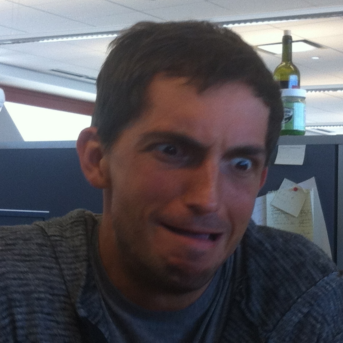 Ian does his best "Robert Face."