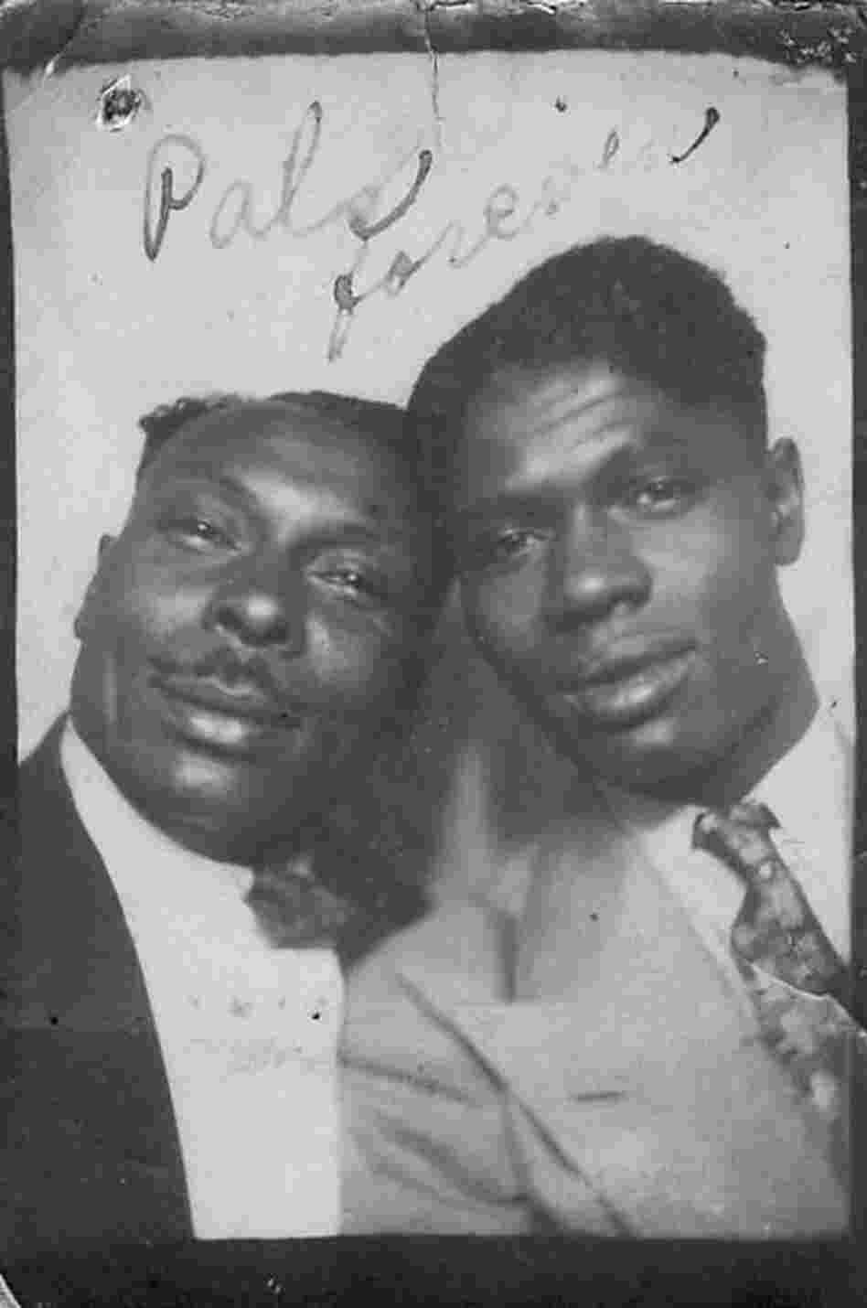 Photographs from "Hidden in the Open," a Flickr collection exploring the idea of African-American male couples.