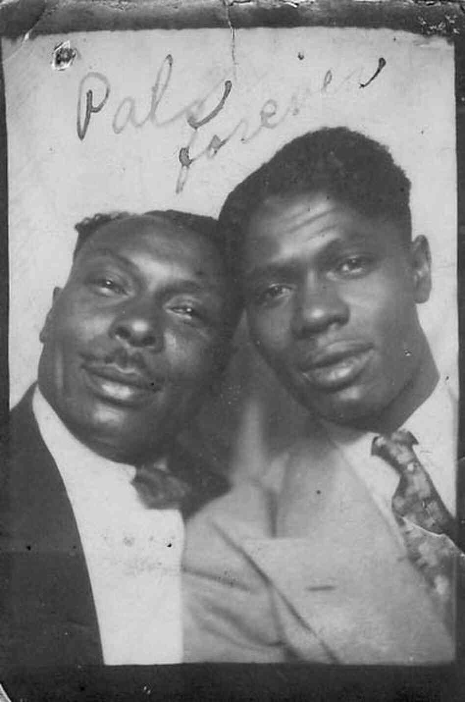 Photographs from "Hidden in the Open," a Flickr collection exploring the idea of African-American male couples.