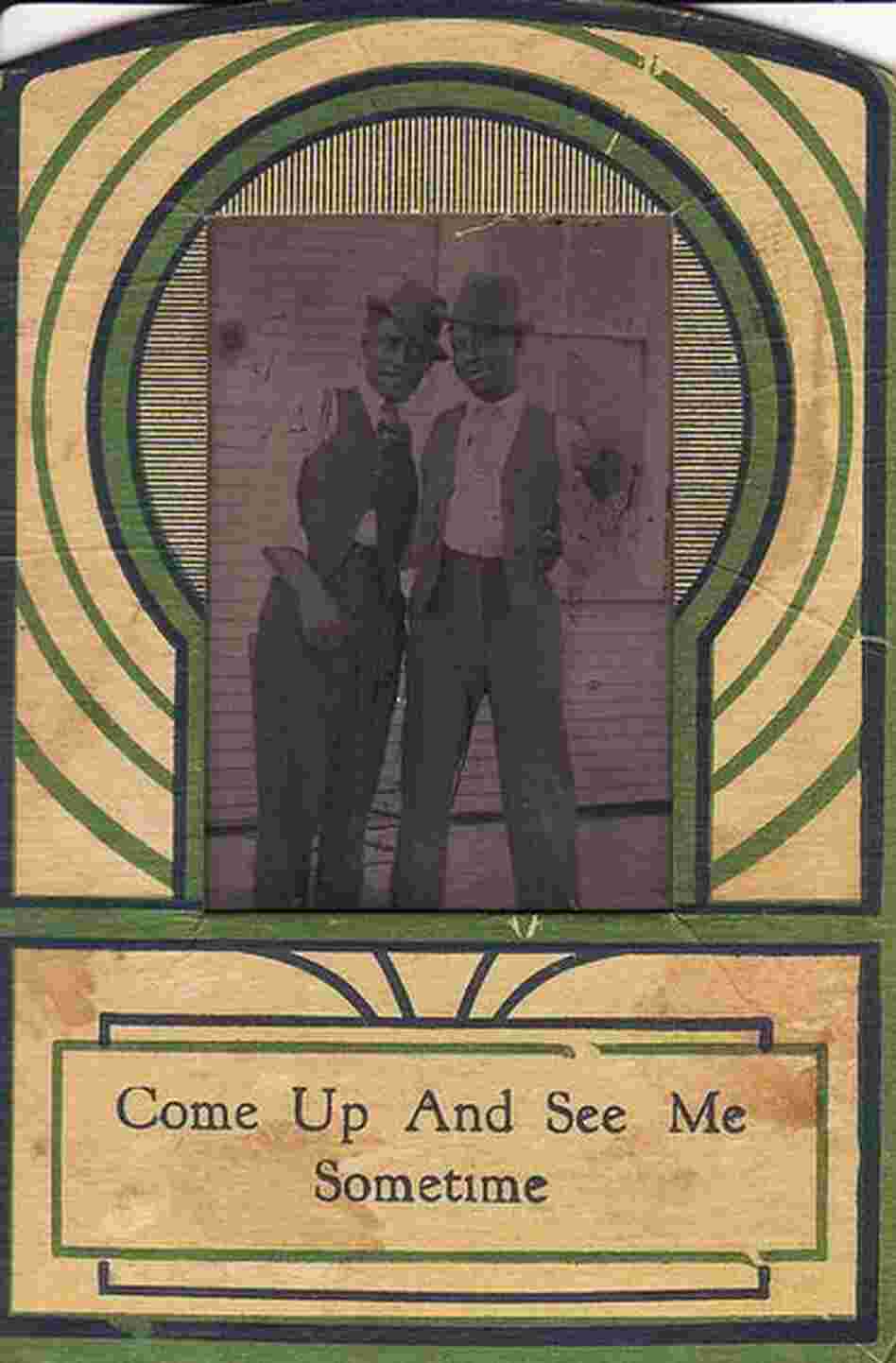 Photographs from "Hidden in the Open," a Flickr collection exploring the idea of African-American male couples.