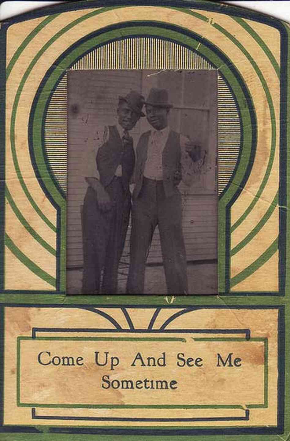 Photographs from "Hidden in the Open," a Flickr collection exploring the idea of African-American male couples.