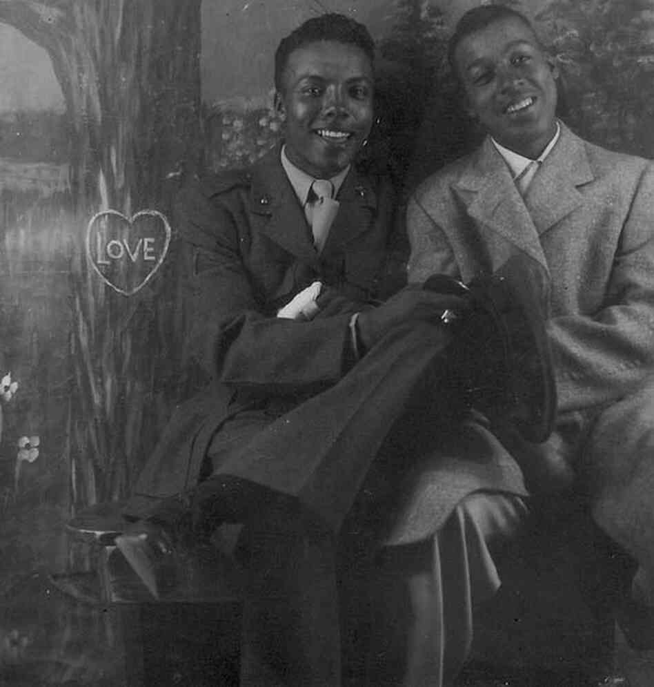 Photographs from "Hidden in the Open," a Flickr collection exploring the idea of African-American male couples.