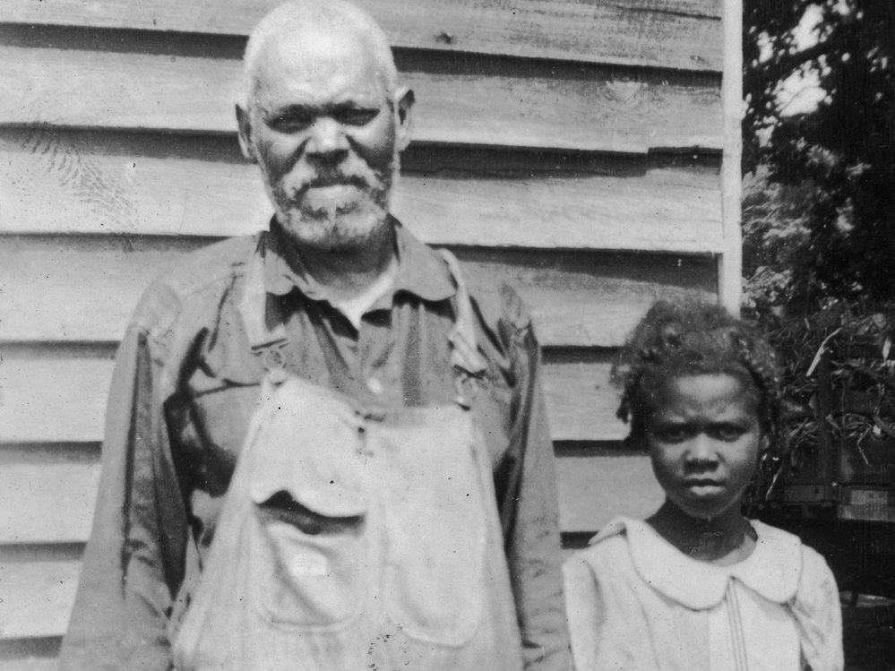 While many families were ripped apart, some were preserved. Charlie Crump, a former slave from North Carolina, kept ties with his granddaughter.