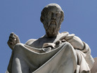 The marble statue of Plato stands in front of the Athens Academy in Athens. The ancient Greek philosopher had his doubts about democracy. The marble statue of Plato stands in front of the Athens Academy in Athens. The ancient Greek philosopher had his doubts about democracy.
