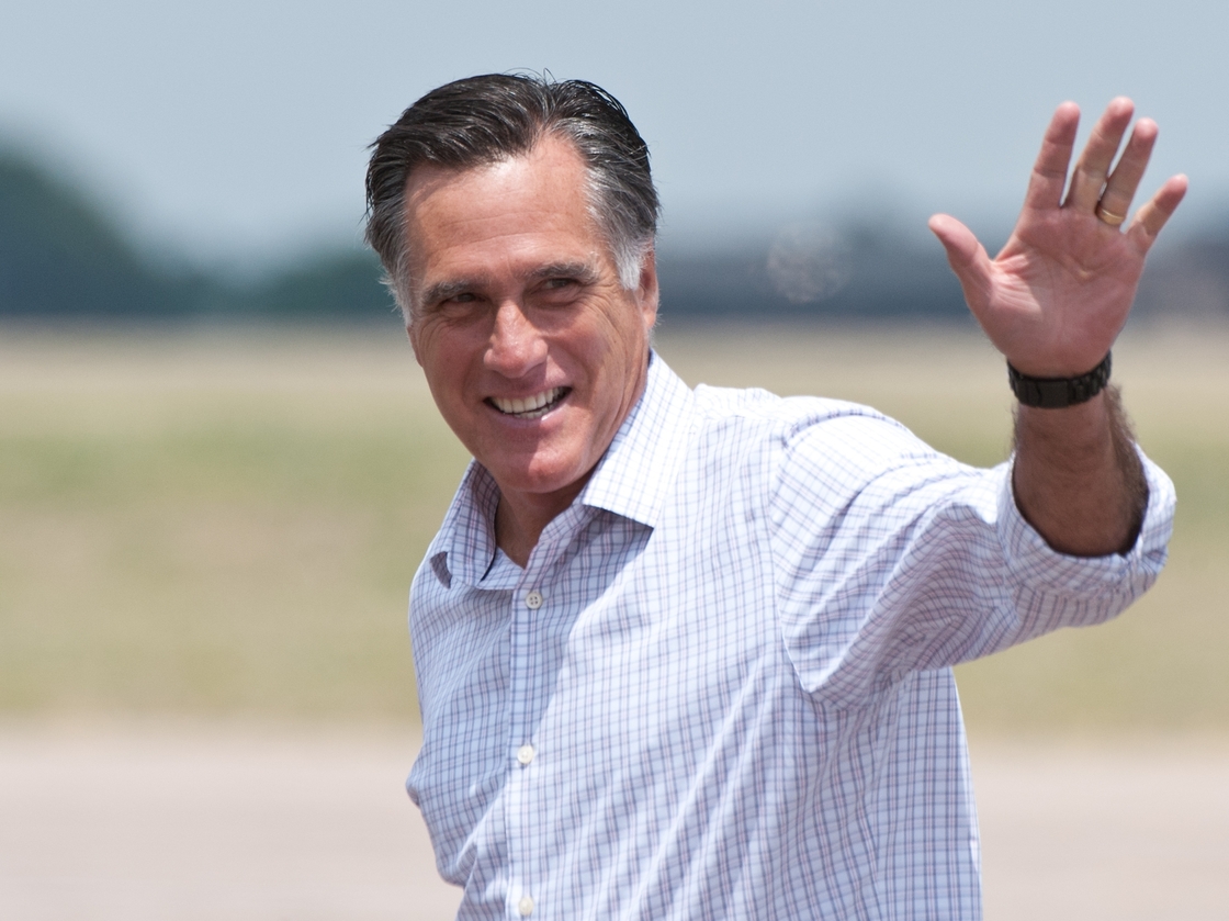 Republican presidential candidate Mitt Romney tours the Care and Share food bank in Colorado Springs, Colo., on July 10.