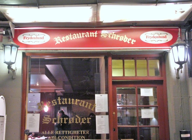 Around the corner from Henry Hole's fictional flat, Restaurant Schroder serves up real, traditional Norwegian food.