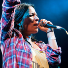 Ana Tijoux performs live in Brooklyn's Prospect Park. Ana Tijoux performs live in Brooklyn's Prospect Park.
