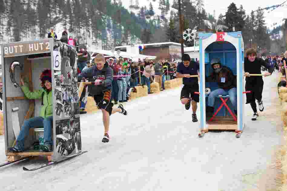 Outhouse races, Conconully, Wash.