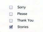 Sorry Please Thank You cover. Sorry Please Thank You cover.