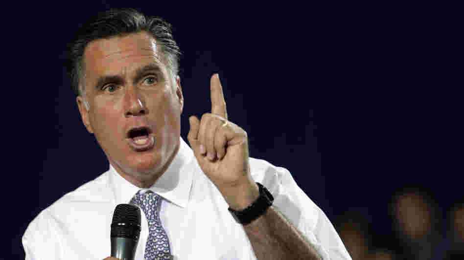 GOP presidential candidate Mitt Romney speaks at a campaign rally in Bowling Green, Ohio, on Wednesday. GOP presidential candidate Mitt Romney speaks at a campaign rally in Bowling Green, Ohio, on Wednesday.