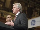General Electric CEO Jeffrey Immelt and President Obama speak at a GE plant in Schenectady, N.Y., on Jan. 21, 2011. Former Reagan administration official David Stockman, who is writing a book on the topic, calls Immelt the "poster boy for crony capitalism." General Electric CEO Jeffrey Immelt and President Obama speak at a GE plant in Schenectady, N.Y., on Jan. 21, 2011. Former Reagan administration official David Stockman, who is writing a book on the topic, calls Immelt the "poster boy for crony capitalism."