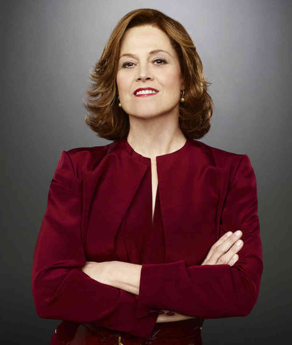 Sigourney Weaver stars as Secretary of State Elaine Barrish in the USA Network miniseries Political Animals. Sigourney Weaver stars as Secretary of State Elaine Barrish in the USA Network miniseries Political Animals.