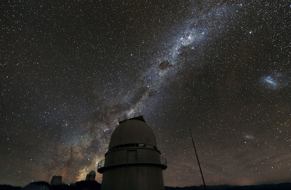 The Milky Way above the La Silla Observatory in Chile.