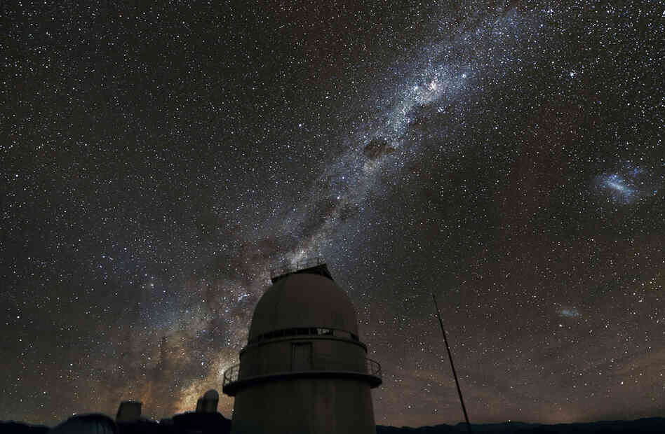 The Milky Way above the La Silla Observatory in Chile.