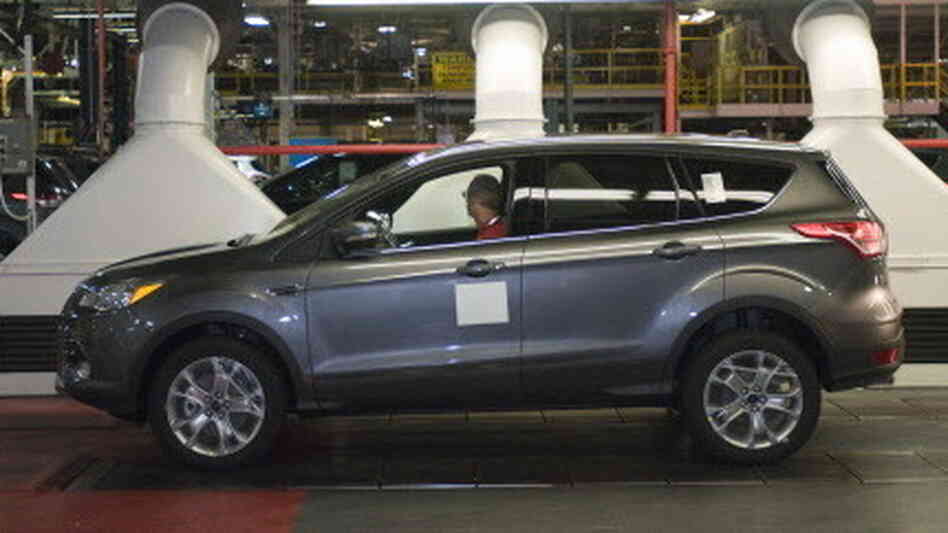 Ford's Escape was redesigned for the 2013 model year. Last month, this one rolled of the assembly line in Louisville, Ky. Ford's Escape was redesigned for the 2013 model year. Last month, this one rolled of the assembly line in Louisville, Ky.