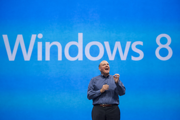 Microsoft CEO Steve Ballmer comments on the Windows 8 operating system before unveiling Surface, a tablet computer to compete with Apple's iPad.