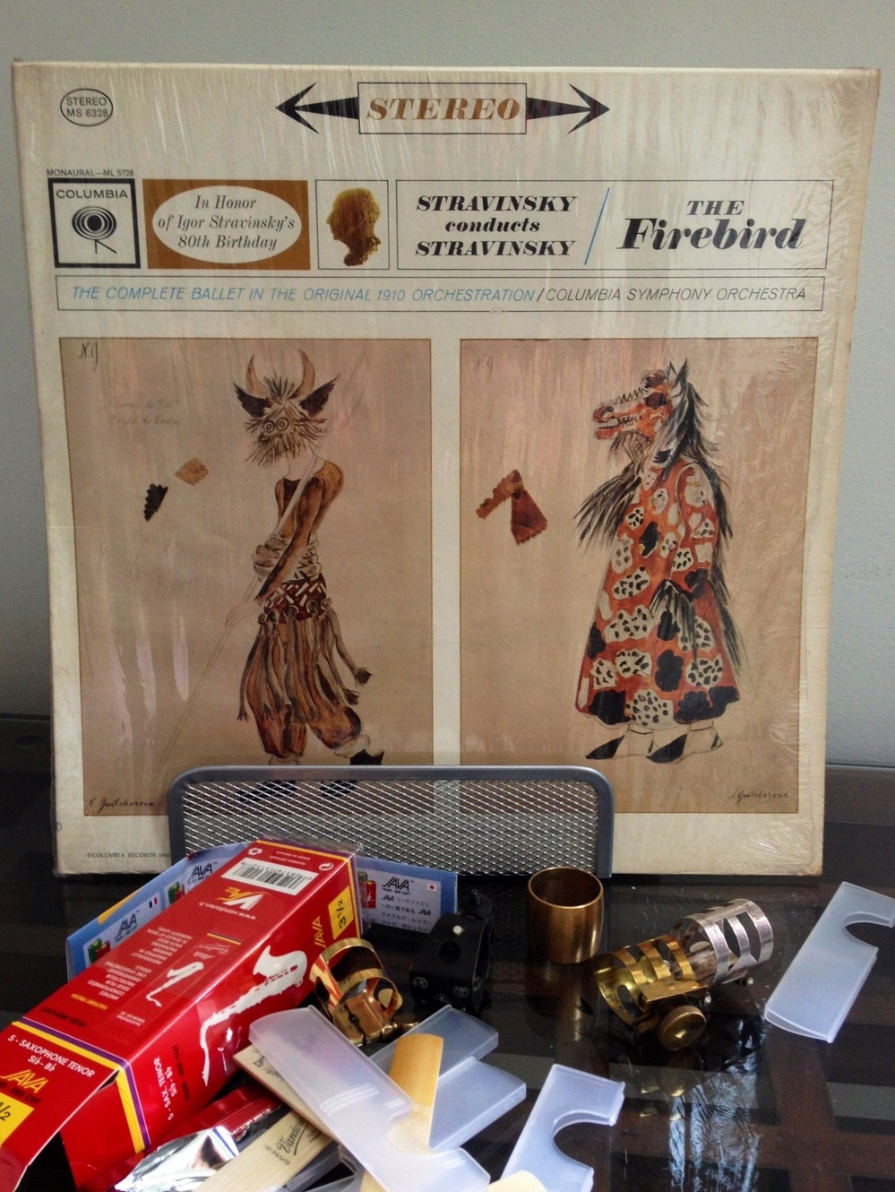 Alice Coltrane used to play this recording of Igor Stravinsky's Firebird Suite in the Long Island home she shared with John Coltrane. It now sits in her son Ravi Coltrane's studio.