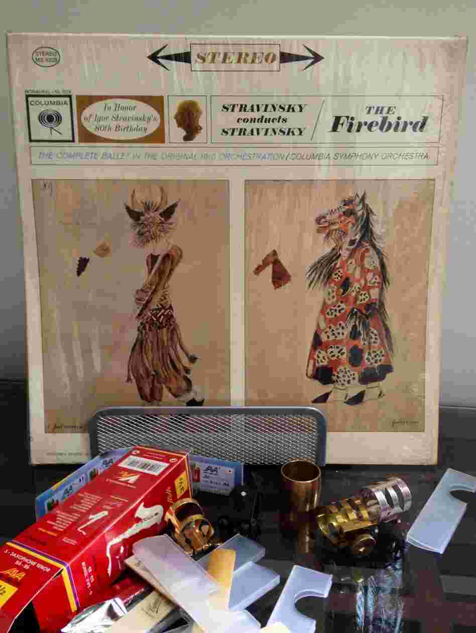 Alice Coltrane used to play this recording of Igor Stravinsky's Firebird Suite in the Long Island home she shared with John Coltrane. It now sits in her son Ravi Coltrane's studio.