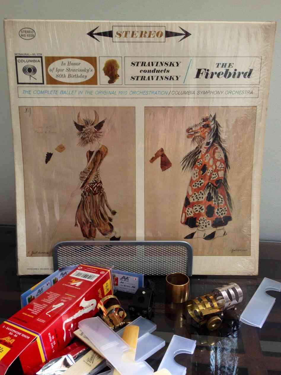 Alice Coltrane used to play this recording of Igor Stravinsky's Firebird Suite in the Long Island home she shared with John Coltrane. It now sits in her son Ravi Coltrane's studio.