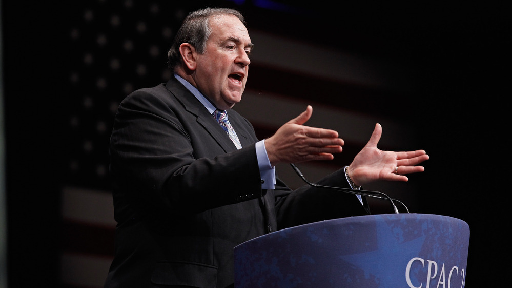 Former Arkansas Gov. Mike Huckabee delivers remarks to the Conservative Political Action Conference in February in Washington, D.C.