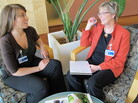 Shannon Orley, left, meets with her health coach, Kelly Heithold, right, at Providence Alaska Medical Center. Shannon Orley, left, meets with her health coach, Kelly Heithold, right, at Providence Alaska Medical Center.