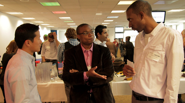 As part of the New Media Entrepreneurship camp, participants paid a visit to Google. (KQED)