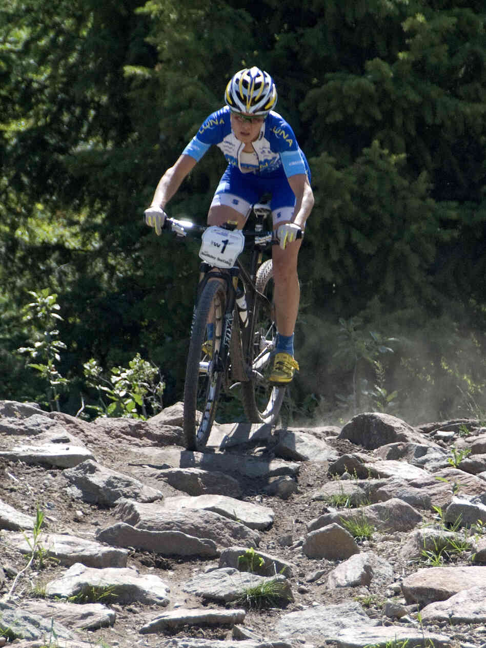 Georgia Gould won her fourth U.S. mountain bike cross-country championship earlier this month. She hopes to win a medal in London this summer.