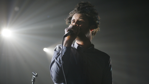 Passion Pit's Michael Angelakos performs at Terminal 5 in New York in 2010. The band's new record, Gossamer, comes out July 24.
