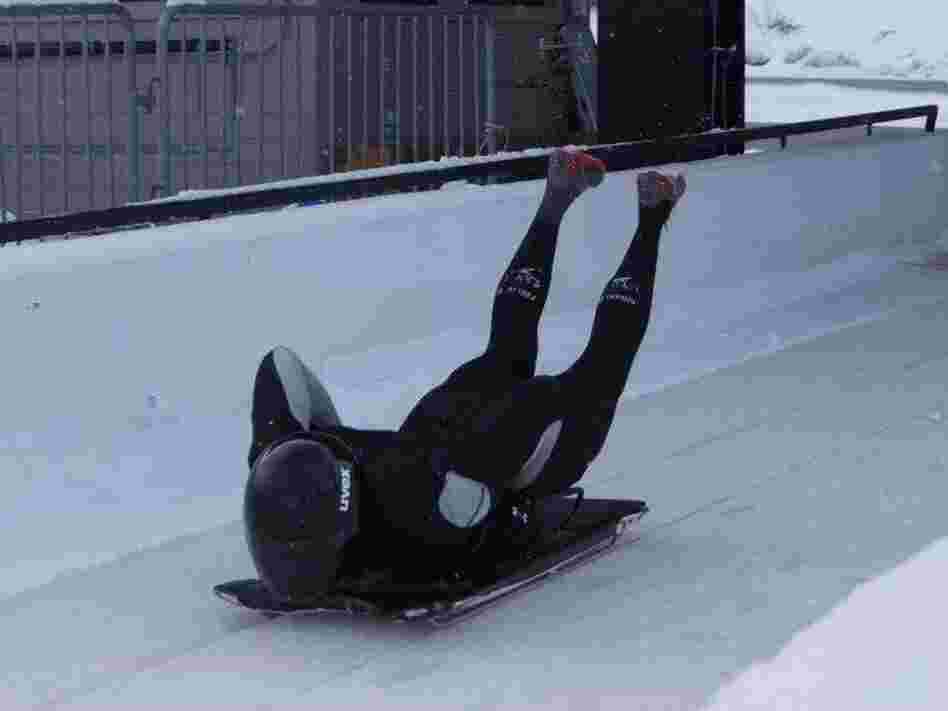 Adebiyi is training to compete in the Skeleton at the 2014 Winter Olympics after his battle with cancer.