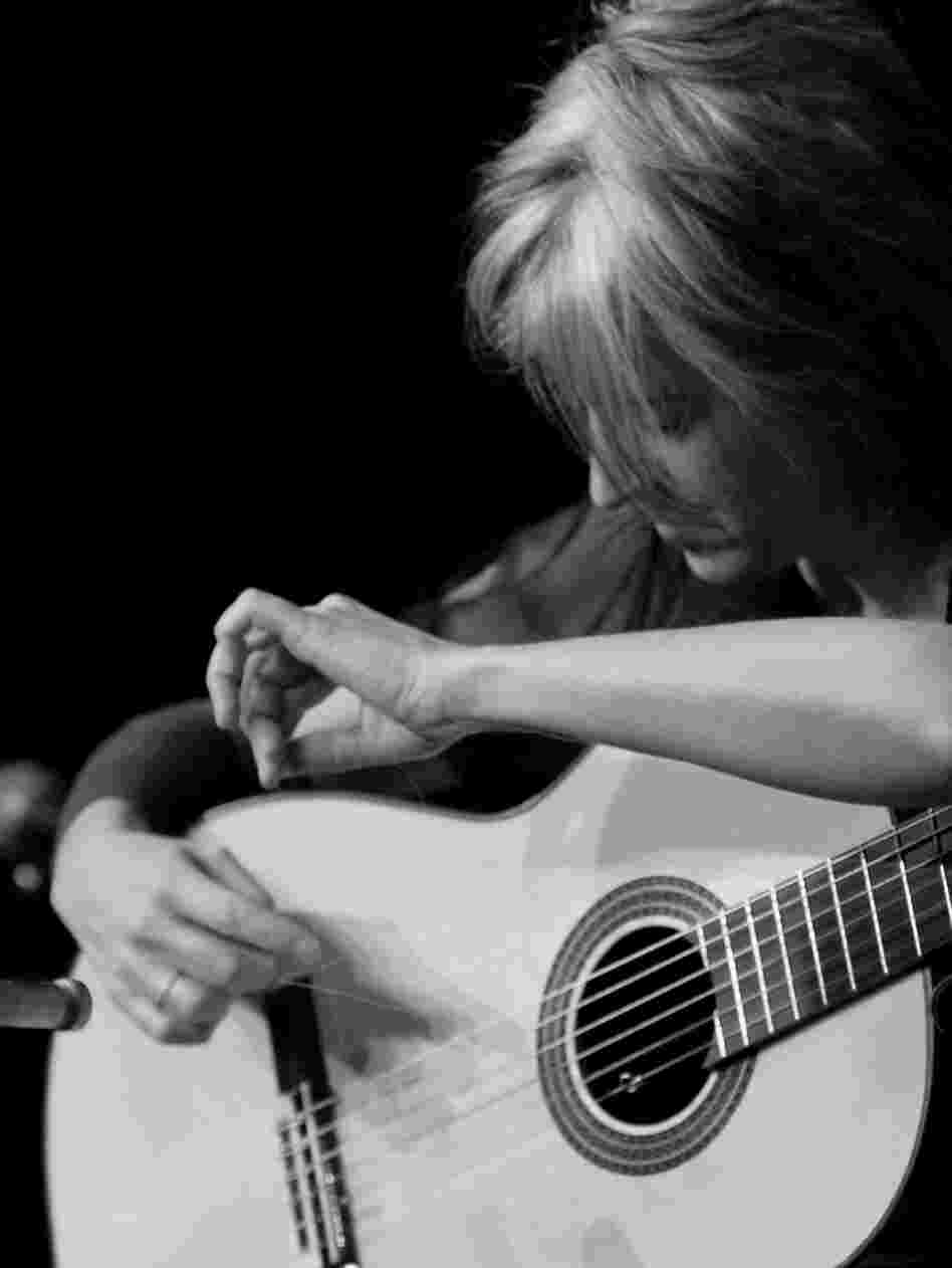 Janet Feder built a career on unusual instrumental guitar playing. Her new album, Songs With Words, will feature her singing for the first time.